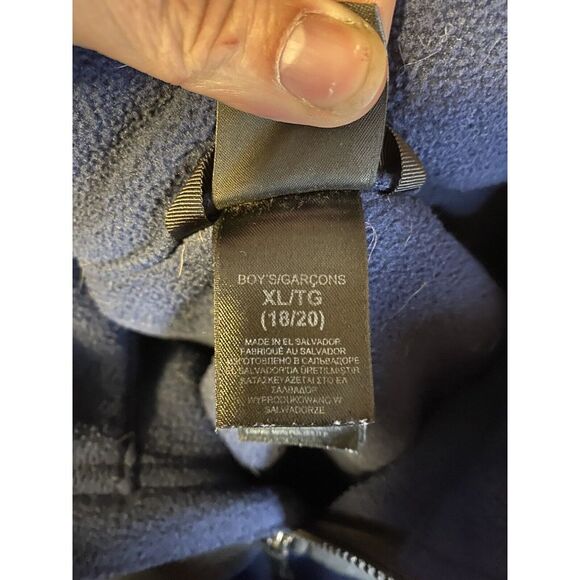 The North Face Blue Fleece Zip Up Jacket - Size Boys Xl - Picture 4 of 4